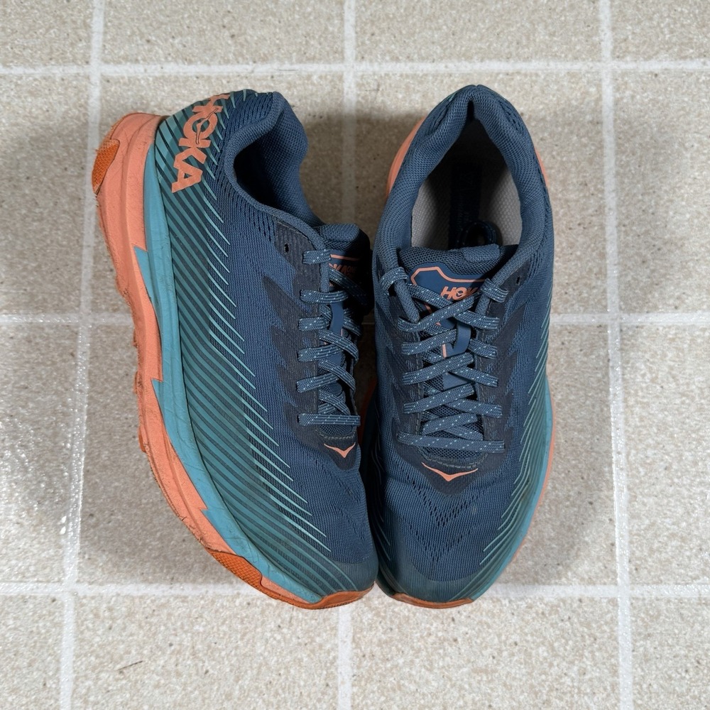 Hoka One One Womens Torrent 2 1110497 RTCN Blue Running Shoes Sneakers Size 8